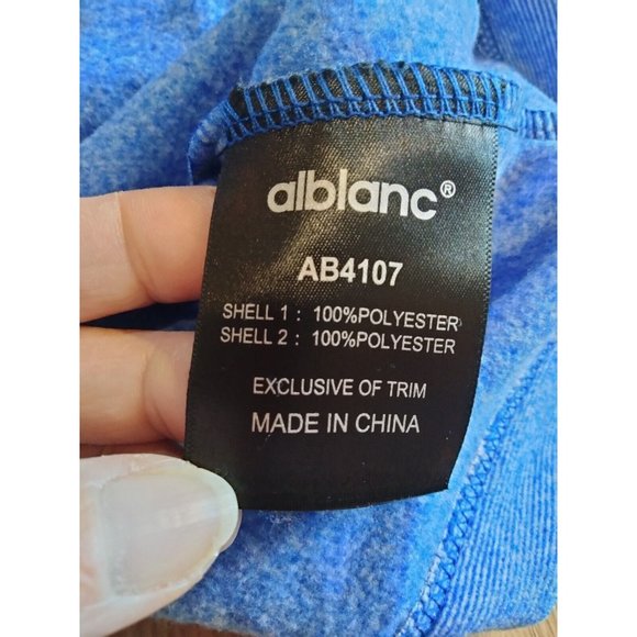 Alblanc blue Pullover with snaps and thumb holes‎ - Picture 7 of 9